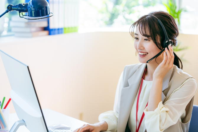 女性視点で寄り添いながら、ご連絡させていただきます。 イメージ