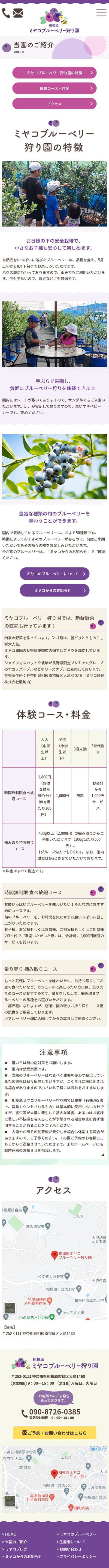 ミヤコブルーベリー狩り園様