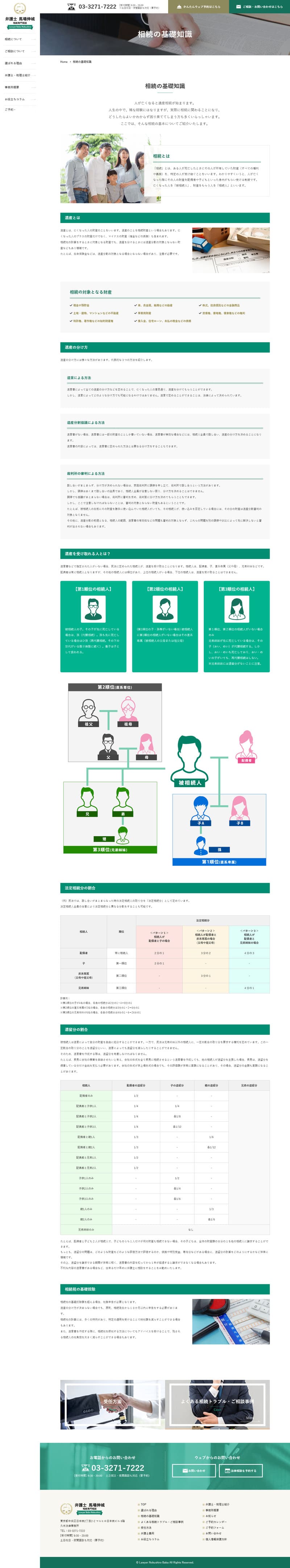 弁護士 馬場伸城 相続専門相談様
